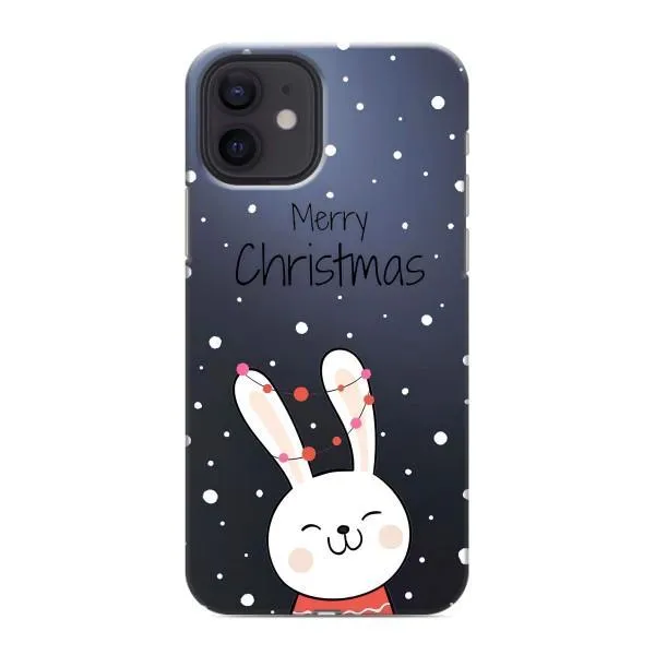 Чехол с принтом «Рождественский заяц» для iPhone 12