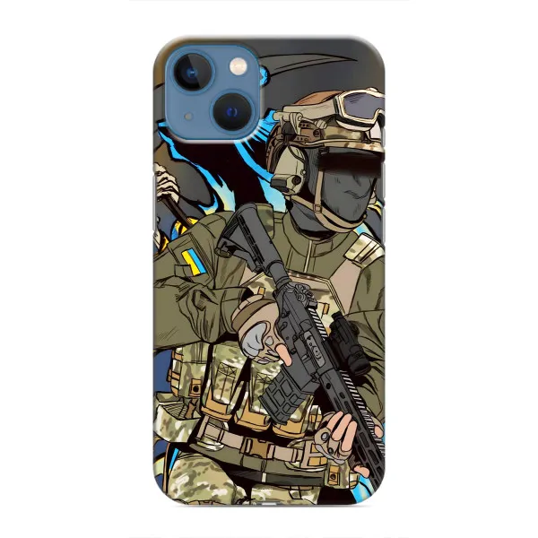 Чохол з принтом «Воїн ЗСУ» для iPhone 13 Mini Чохол з принтом «Воїн ЗСУ» для iPhone 13 Mini