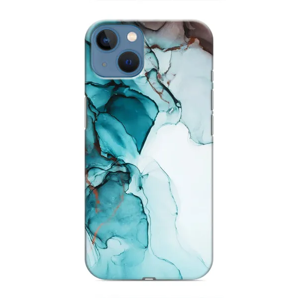 Чехол с принтом «Бирюзовый мрамор» для iPhone 13 Mini