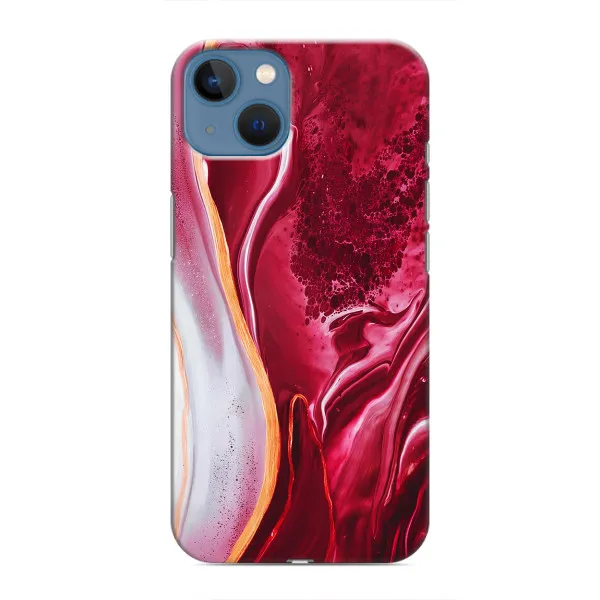 Чехол с принтом «Мрамор красный» для iPhone 13 Mini