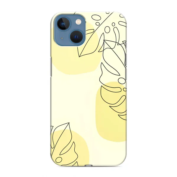 Чехол с принтом «Желтая монстера арт» для iPhone 13 Mini