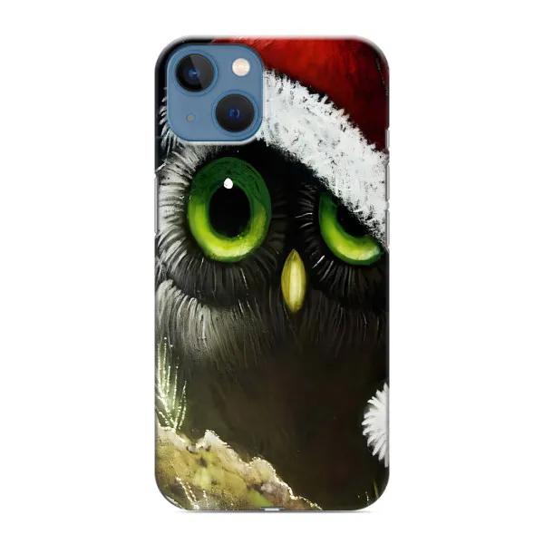 Чехол с принтом «Новогодняя Сова» для iPhone 13 Mini