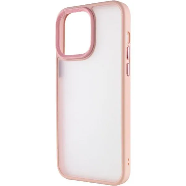 TPU+PC чехол Metal Buttons для Apple iPhone 13 Pro Max (6.7") — Розовый — фото 3