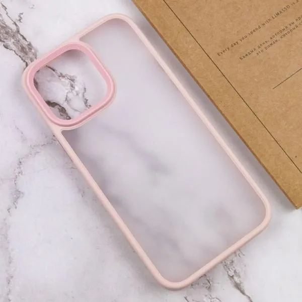 TPU+PC чехол Metal Buttons для Apple iPhone 13 Pro Max (6.7") — Розовый — фото 4