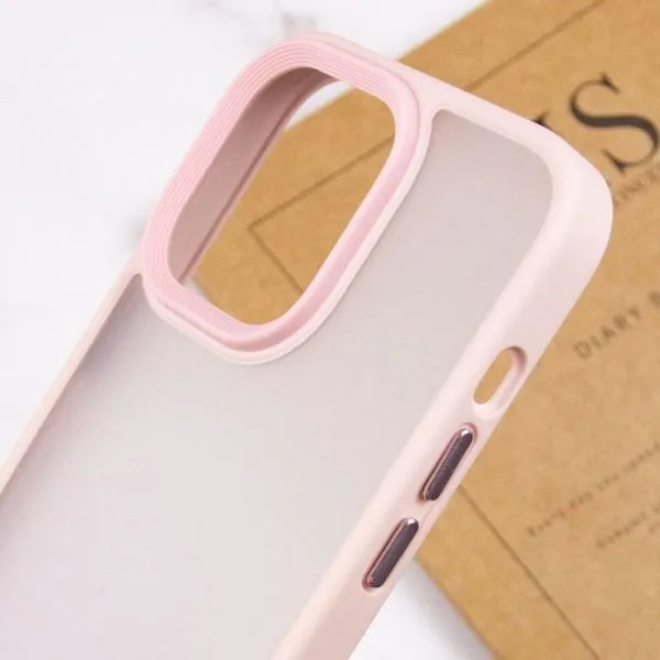 TPU+PC чехол Metal Buttons для Apple iPhone 13 Pro Max (6.7") — Розовый — фото 5