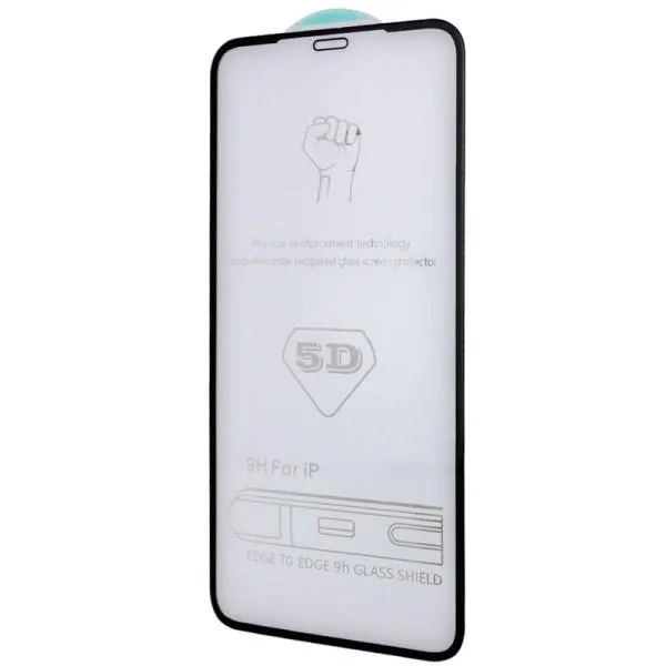 Защитное стекло 5D Hard (full glue) (тех.пак) для Apple iPhone 13 Pro Max / 14 Plus (6.7") — Черный — фото 1