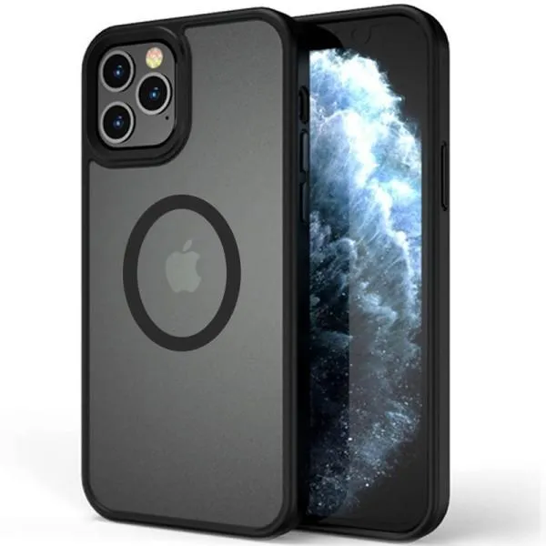 TPU+PC чехол Metal Buttons with Magnetic Fit для Apple iPhone 13 Pro Max (6.7") — Черный — фото 1 TPU+PC чехол Metal Buttons with Magnetic Fit для Apple iPhone 13 Pro Max (6.7") — Черный — фото 1