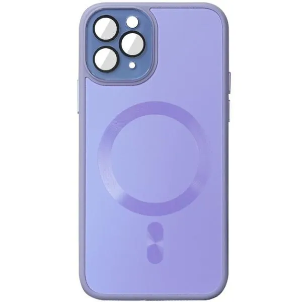 Чехол TPU+Glass Sapphire Midnight with Magnetic Fit для Apple iPhone 13 Pro Max (6.7") — Сиреневый — фото 1