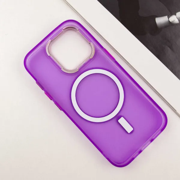 Чехол TPU+PC Lily with Magnetic Fit для Apple iPhone 13 Pro Max (6.7") — Фиолетовый — фото 4 Чехол TPU+PC Lily with Magnetic Fit для Apple iPhone 13 Pro Max (6.7") — Фиолетовый — фото 4
