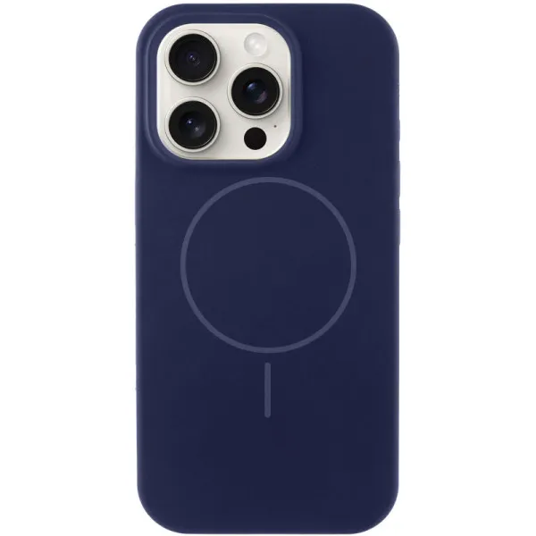 Чохол Silk Full Protective (AA) NO LOGO with Magnetic Fit для Apple iPhone 13 Pro Max (6.7") — Темно-синій
