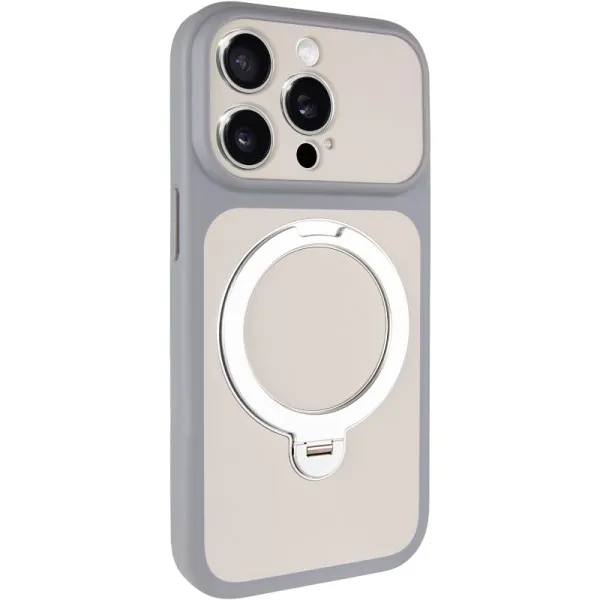 Чехол Ummi Full Camera with Magnetic Fit HQ Ring для Apple iPhone 13 Pro Max (6.7") — Серый — фото 1 Чехол Ummi Full Camera with Magnetic Fit HQ Ring для Apple iPhone 13 Pro Max (6.7") — Серый — фото 1