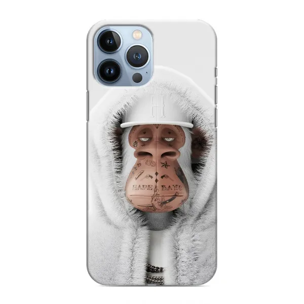 Чехол с принтом «обезьяна NFT в тату» для iPhone 13 Pro Max