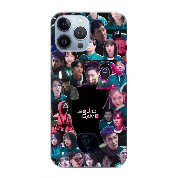 Чехол с принтом «Коллаж Игра кальмара» для iPhone 13 Pro Max Чехол с принтом «Коллаж Игра кальмара» для iPhone 13 Pro Max