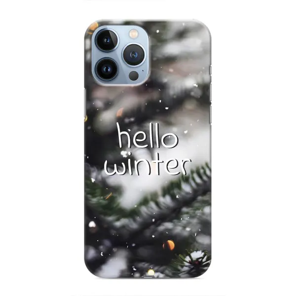 Чехол с принтом «Hello winter» для iPhone 13 Pro Max