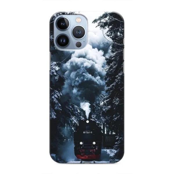 Чехол с принтом «Зимний поезд» для iPhone 13 Pro Max