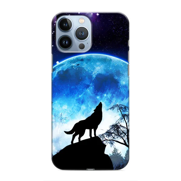 Чехол с принтом «Волк на луну» для iPhone 13 Pro Max