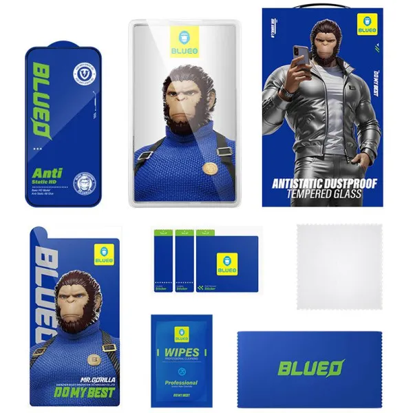 Захисне 2.5D скло Blueo Full Cover HD для Apple iPhone 13 Pro / 13 / 14 / 16e / 17e (6.1") — Чорний — фото 4 Захисне 2.5D скло Blueo Full Cover HD для Apple iPhone 13 Pro / 13 / 14 / 16e / 17e (6.1") — Чорний — фото 4