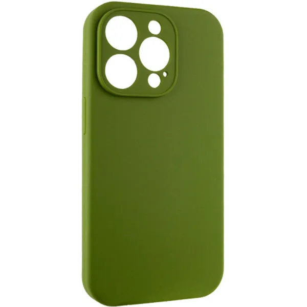Чехол Silk Full Camera Protective (AA) NO LOGO для Apple iPhone 13 Pro (6.1") — Зеленый — фото 1