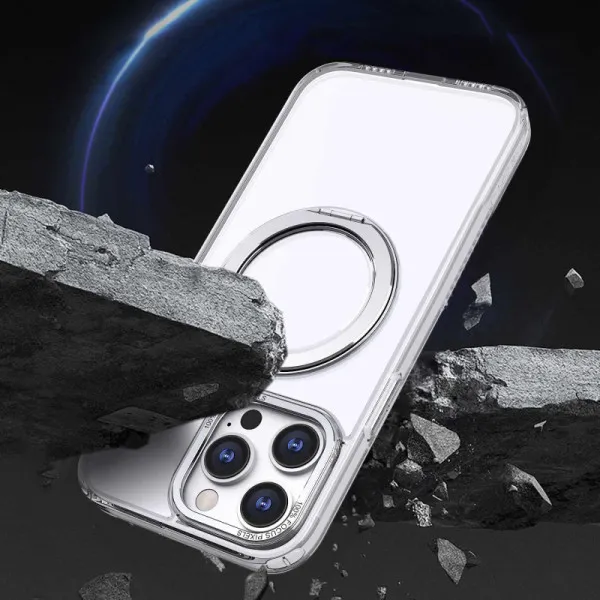Чохол TPU+PC Empire with Magnetic Fit and Ring для Apple iPhone 13 Pro (6.1") — Прозорий — фото 3 Чохол TPU+PC Empire with Magnetic Fit and Ring для Apple iPhone 13 Pro (6.1") — Прозорий — фото 3