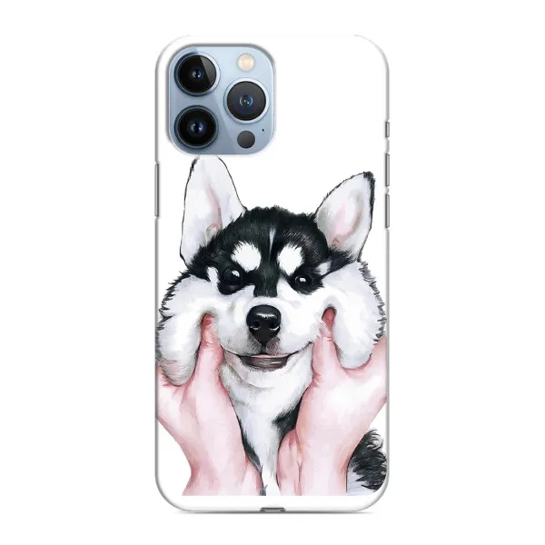 Чехол с принтом «Довольный Хаски» для iPhone 13 Pro