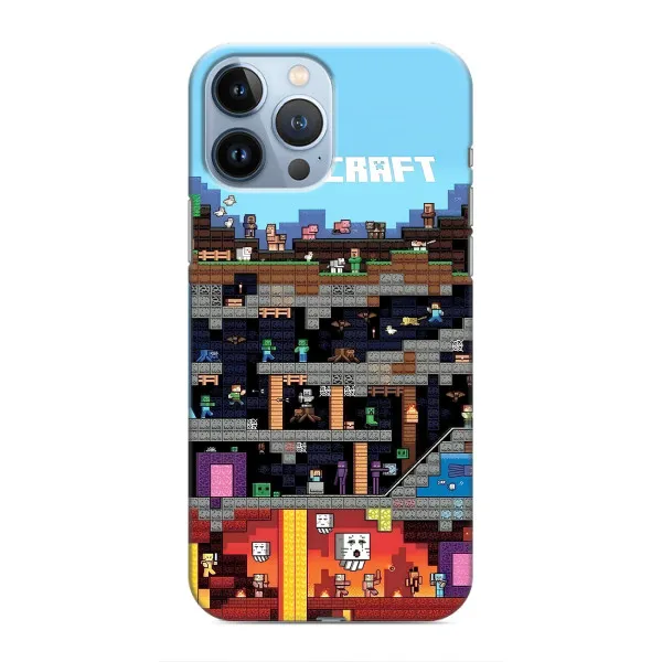 Чехол с принтом «фон Minecraft» для iPhone 13 Pro Чехол с принтом «фон Minecraft» для iPhone 13 Pro