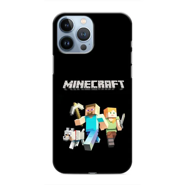 Чехол с принтом «герои Minecraft» для iPhone 13 Pro Чехол с принтом «герои Minecraft» для iPhone 13 Pro