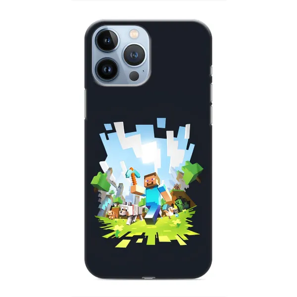Чехол с принтом «персонажи Minecraft» для iPhone 13 Pro Чехол с принтом «персонажи Minecraft» для iPhone 13 Pro