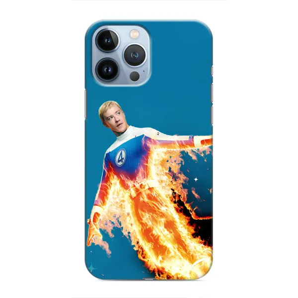 Чехол с принтом «Человек-факел в огне» для iPhone 13 Pro