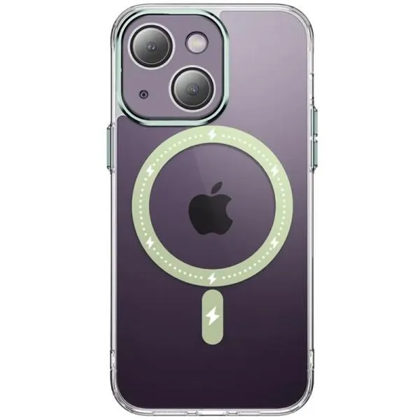 Чехол TPU+PC Colorful with Magnetic Fit для Apple iPhone 13 (6.1") — Зеленый — фото 1 Чехол TPU+PC Colorful with Magnetic Fit для Apple iPhone 13 (6.1") — Зеленый — фото 1