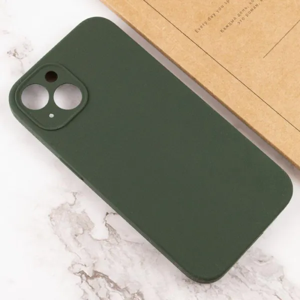 Чехол Silk Full Camera Protective (AA) NO LOGO для Apple iPhone 13 (6.1") — Зеленый — фото 5