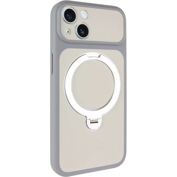 Чехол Ummi Full Camera with Magnetic Fit HQ Ring для Apple iPhone 13 (6.1") — Серый — фото 1 Чехол Ummi Full Camera with Magnetic Fit HQ Ring для Apple iPhone 13 (6.1") — Серый — фото 1