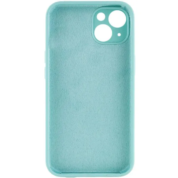Чохол Silk Full Camera Protective (AA) NO LOGO для Apple iPhone 13 (6.1") — Бірюзовий — фото 2 Чохол Silk Full Camera Protective (AA) NO LOGO для Apple iPhone 13 (6.1") — Бірюзовий — фото 2