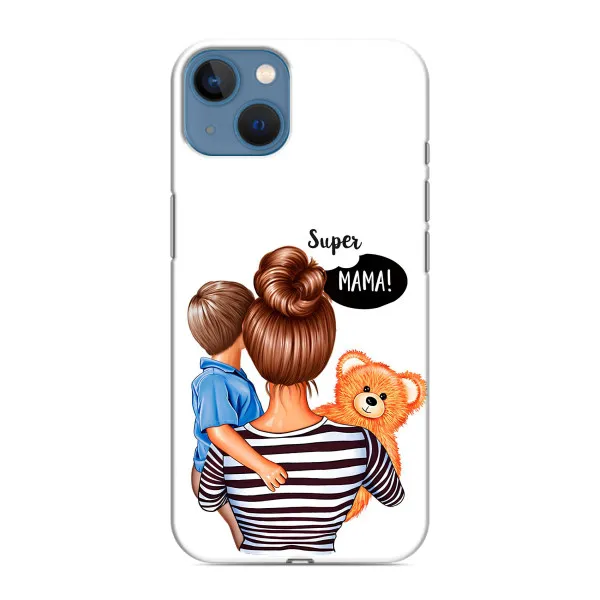Чехол с принтом «Мама с сыном» для iPhone 13 Чехол с принтом «Мама с сыном» для iPhone 13