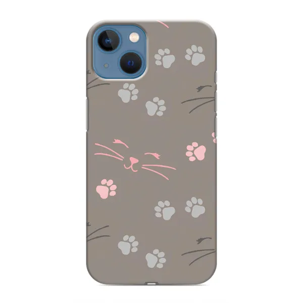 Чехол с принтом «Лапы и усы» для iPhone 13
