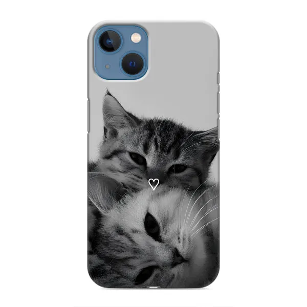 Чехол с принтом «Пара котов» для iPhone 13