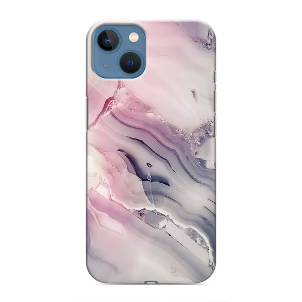 Чехол с принтом «Пурпурный Мрамор» для iPhone 13