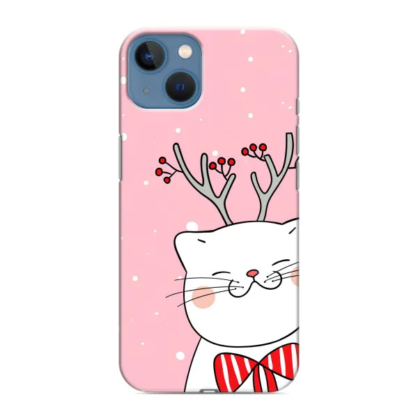 Чехол с принтом «Зимний кот» для iPhone 13 Чехол с принтом «Зимний кот» для iPhone 13