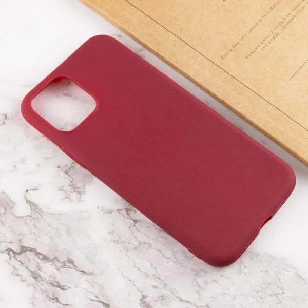 Силиконовый чехол Candy для Apple iPhone 14 Plus (6.7") — Бордовый — фото 4