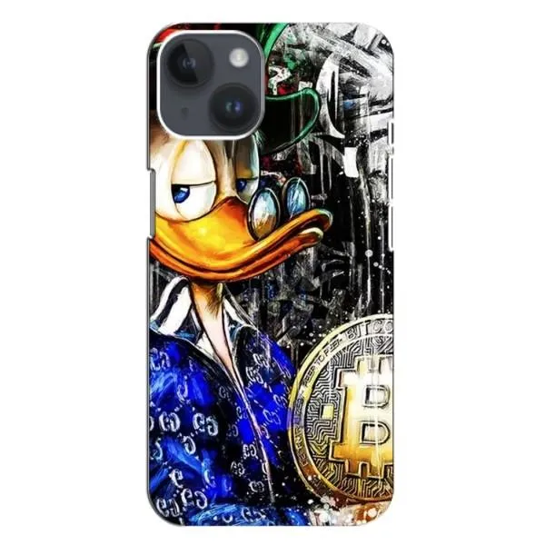 Чехол с принтом «Биткойн Скрудж» для iPhone 14 Plus Чехол с принтом «Биткойн Скрудж» для iPhone 14 Plus