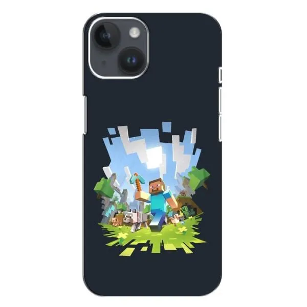 Чехол с принтом «персонажи Minecraft» для iPhone 14 Plus