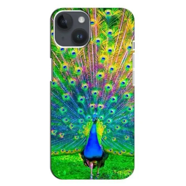 Чехол с принтом «Яркий Павлин» для iPhone 14 Plus Чехол с принтом «Яркий Павлин» для iPhone 14 Plus