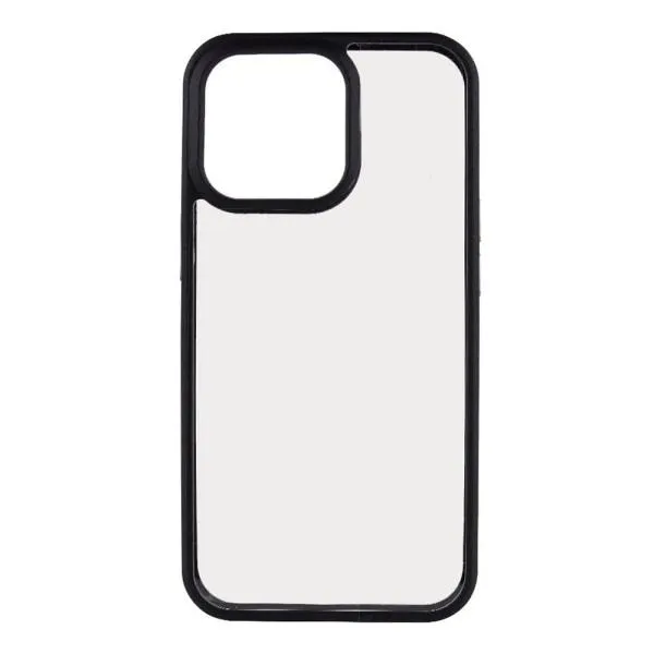 TPU+PC чехол Crystal для Apple iPhone 14 Pro Max — Черный — фото 2