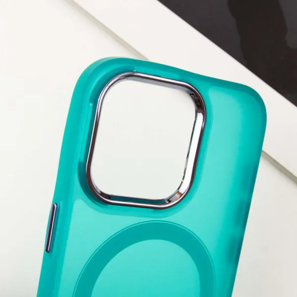 Чехол TPU+PC Lily with Magnetic Fit для Apple iPhone 14 Pro Max (6.7") — Зеленый — фото 5