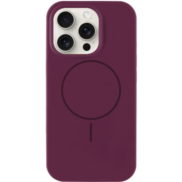 Чехол Silk Full Protective (AA) NO LOGO with Magnetic Fit для Apple iPhone 14 Pro Max (6.7") — Бордовый Чехол Silk Full Protective (AA) NO LOGO with Magnetic Fit для Apple iPhone 14 Pro Max (6.7") — Бордовый
