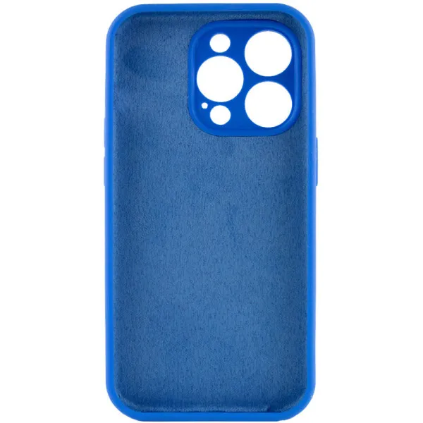 Чохол Silk Full Camera Protective (AA) NO LOGO для Apple iPhone 14 Pro Max (6.7") — Синій — фото 3 Чохол Silk Full Camera Protective (AA) NO LOGO для Apple iPhone 14 Pro Max (6.7") — Синій — фото 3