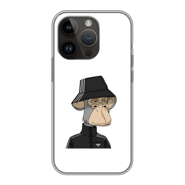 Чехол с принтом «обезьяна NFT Adidas» для iPhone 14 Pro Max
