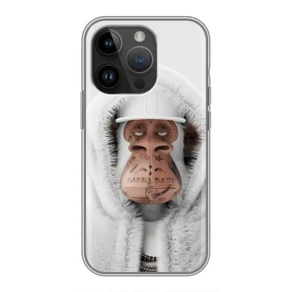 Чехол с принтом «обезьяна NFT в тату» для iPhone 14 Pro Max