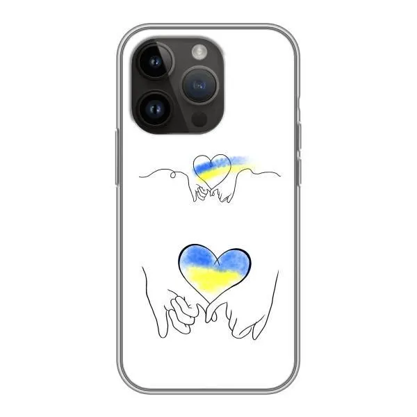 Чехол с принтом «Мир Украине» для iPhone 14 Pro Max
