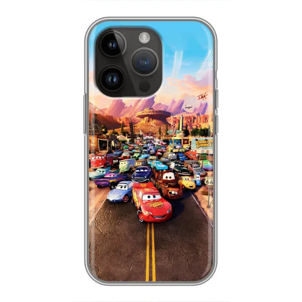 Чехол с принтом «Тачки на трассе» для iPhone 14 Pro Max Чехол с принтом «Тачки на трассе» для iPhone 14 Pro Max