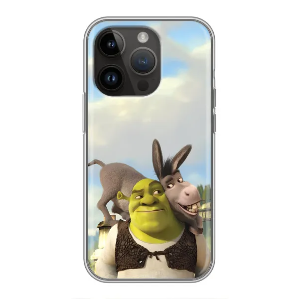Чехол с принтом «Шрек и Осел» для iPhone 14 Pro Max Чехол с принтом «Шрек и Осел» для iPhone 14 Pro Max
